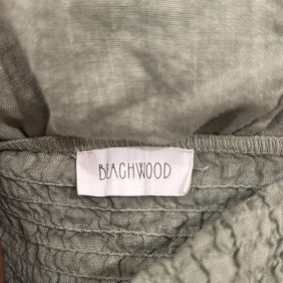 Beachwood baby Green Puff Sleeve Dress - Picture 2 of 2